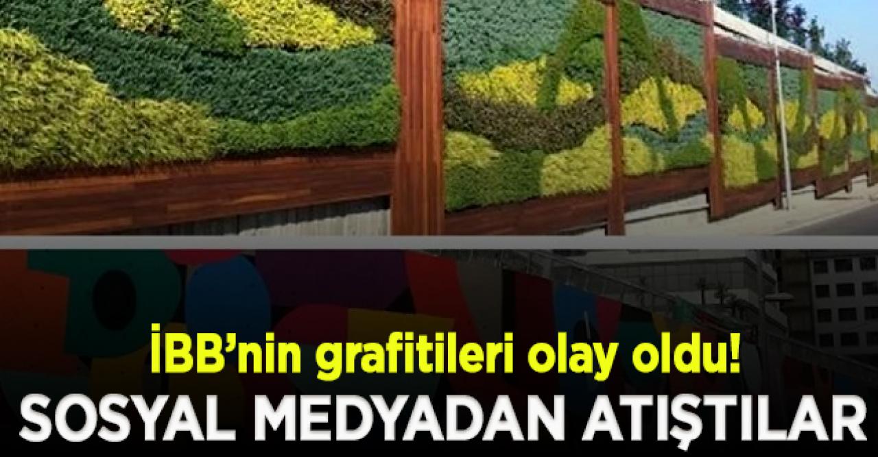 İBB'nin grafitileri tartışma konusu oldu! CHP'li Kadıköy ve AK Partili Üsküdar belediyesi sosyal medyadan atıştı