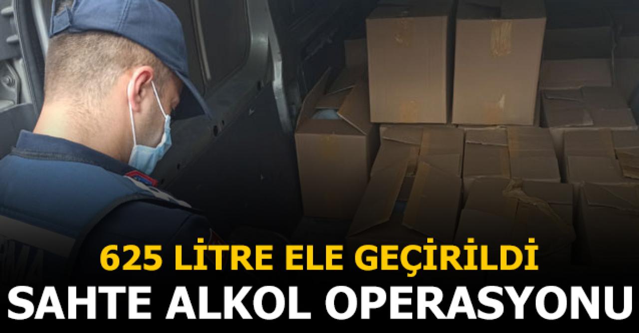 Arnavutköy'de sahte alkol operasyonu!