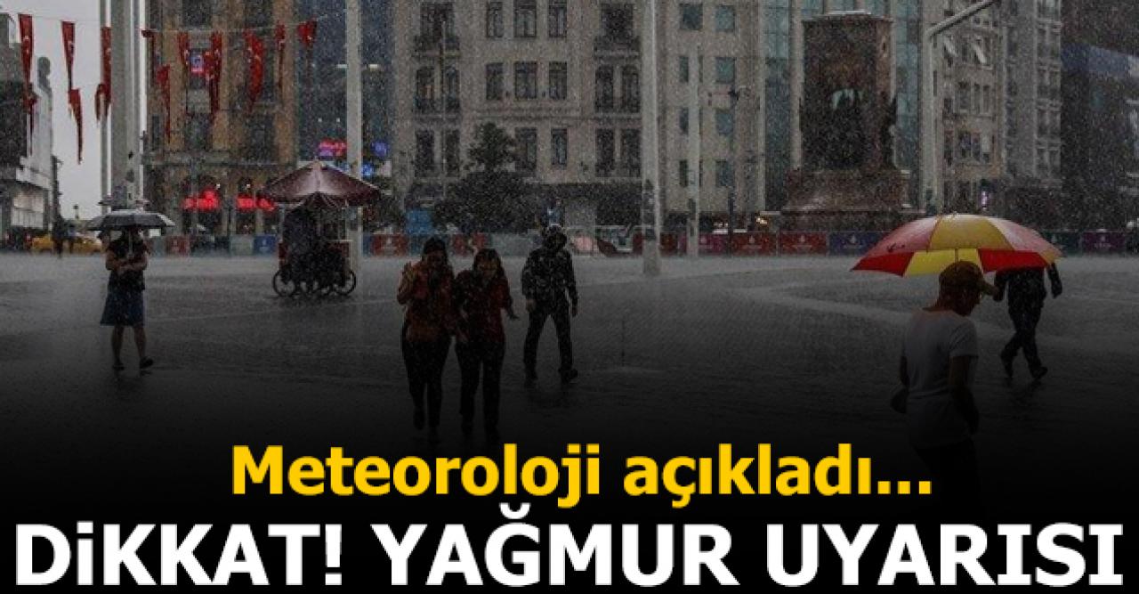 14 Ekim Çarşamba - 15 Ekim Perşembe İstanbul'a yağmur yağacak mı?