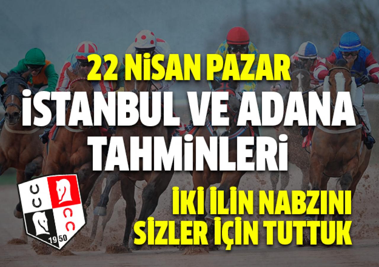 22 Nisan 2018 Pazar İstanbul ve Adana koşuları At Yarışı Tahminleri