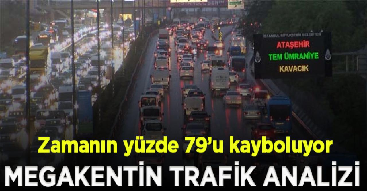 İstanbullular 1 saatin 45 dakikasını trafikte kaybediyor