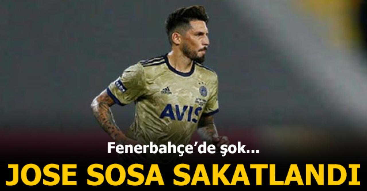 Fenerbahçe'de Jose Sosa şoku