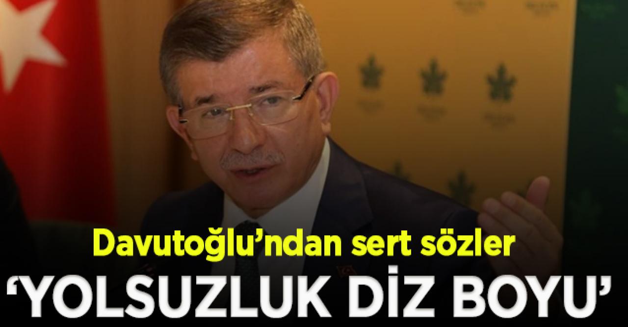 Davutoğlu: Yolsuzluk diz boyu!1 Kasım'da Siyasi Etik Belgesi'ni açıklayacağız