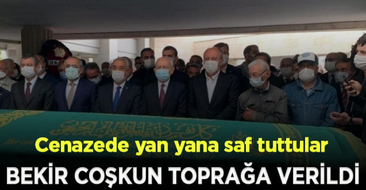 Kılıçdaroğlu ve Muharrem İnce, Coşkun'un cenazesinde yan yana saf tuttu