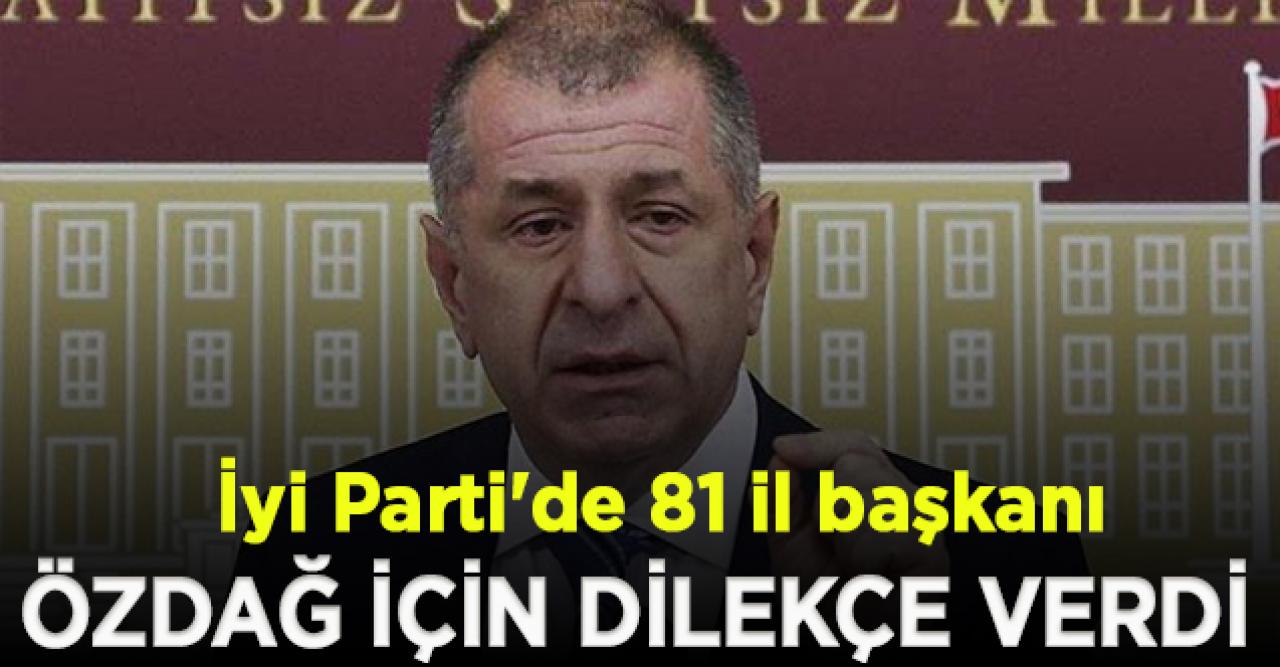 İyi Parti'de 81 il başkanı Ümit Özdağ'ın ihracı için dilekçe verdi