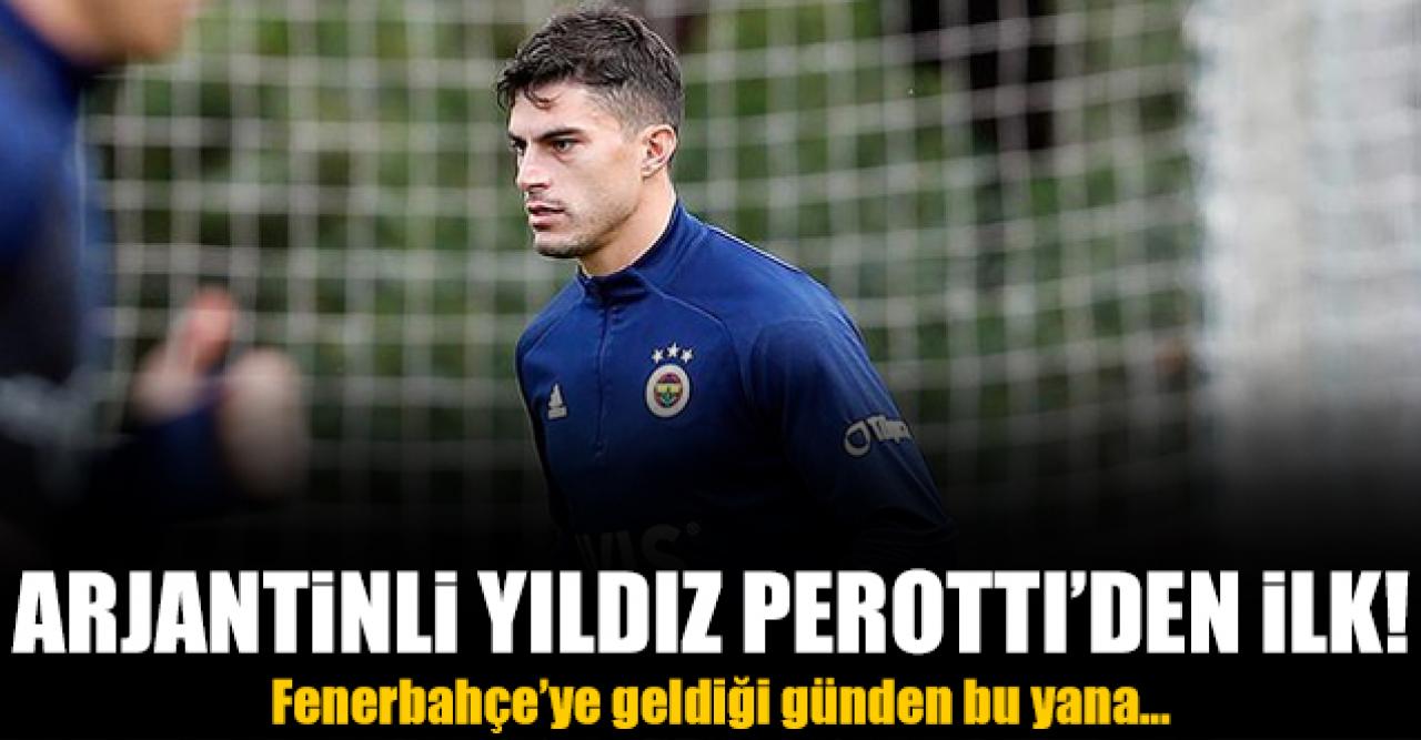 Diego Perotti ilk kez takımla idmanda