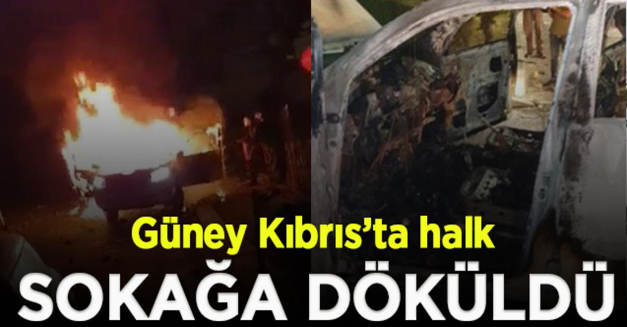 Güney Kıbrıs’ta halk sokağa döküldü