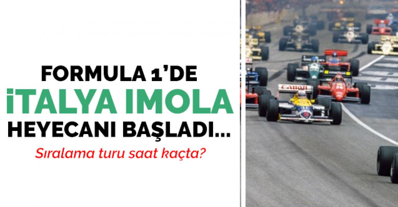 2020 Formula 1 İtalya Imola Grand Prix'i (yarışı), sıralama turları saat kaçta ve hangi kanalda?