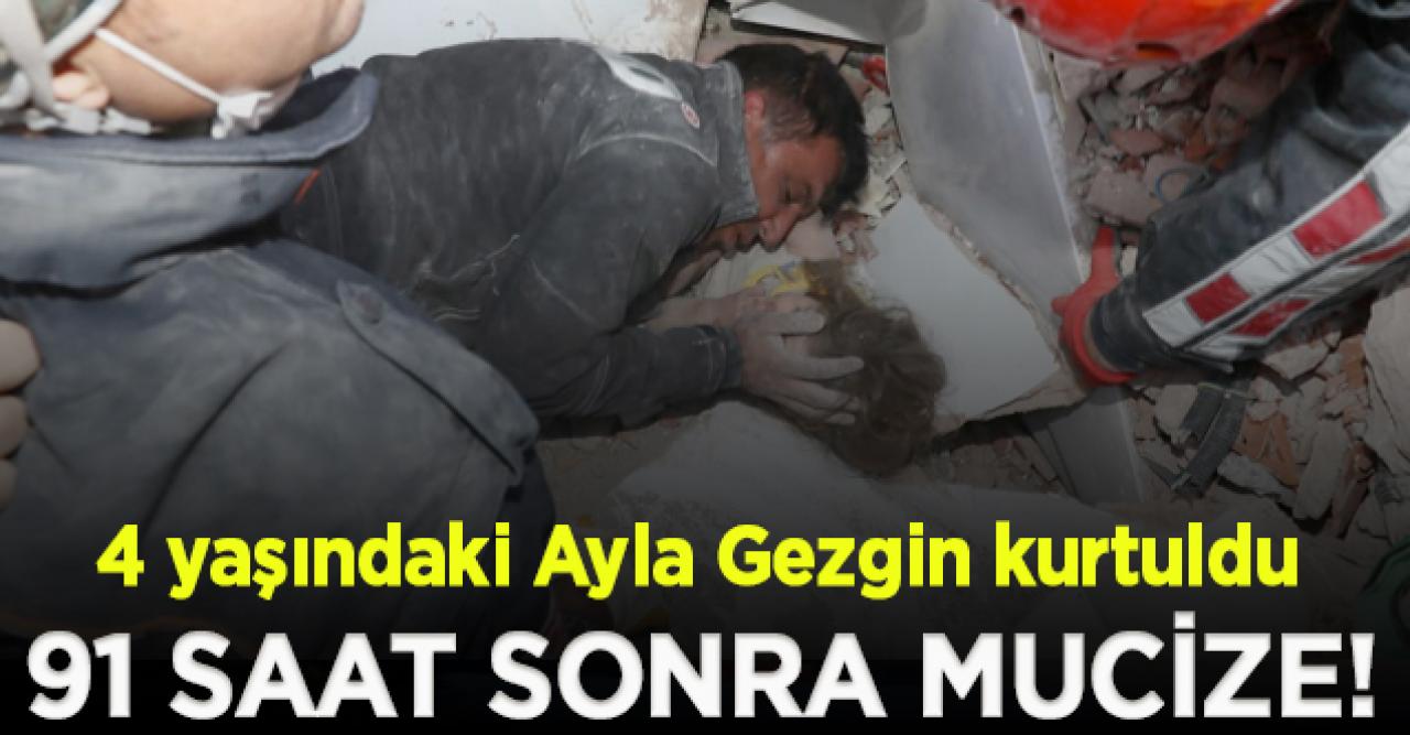 İzmir'de 91 saat sonra mucize! Ayla bebek kurtarıldı