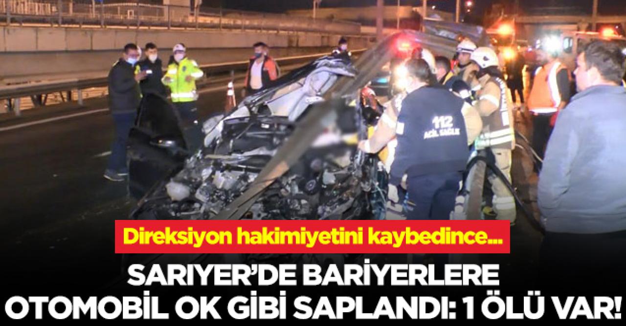 Sarıyer'de bariyerler otomobile ok gibi saplandı: Berke Erkan hayatını kaybetti