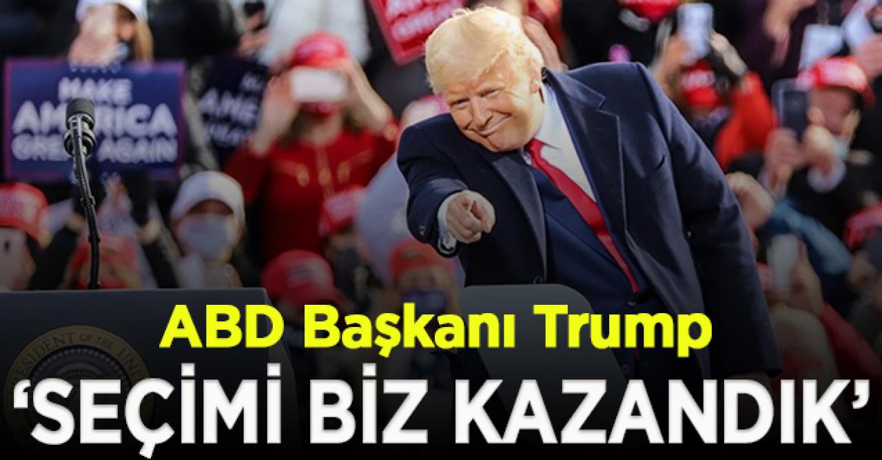 ABD Başkanı Trump: Biden'ın bizi yakalaması imkansız!  Seçimi biz kazandık