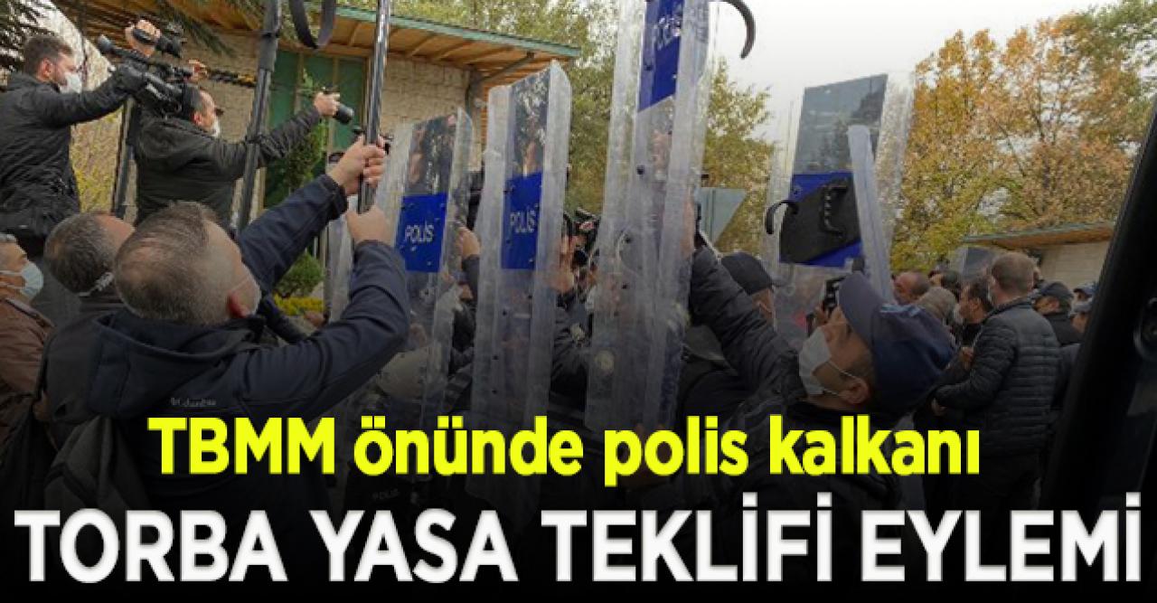 TBMM önünde yapmak istenen eyleme polis müdahalesi