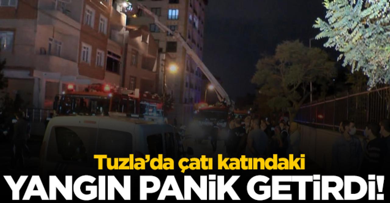 Tuzla'da çıkan yangın paniğe neden oldu