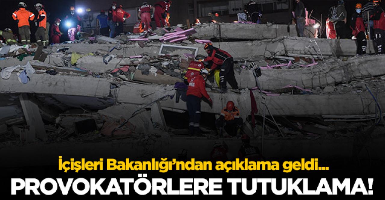 İzmri depremi ile ilgili 3 provokatör tutuklandı