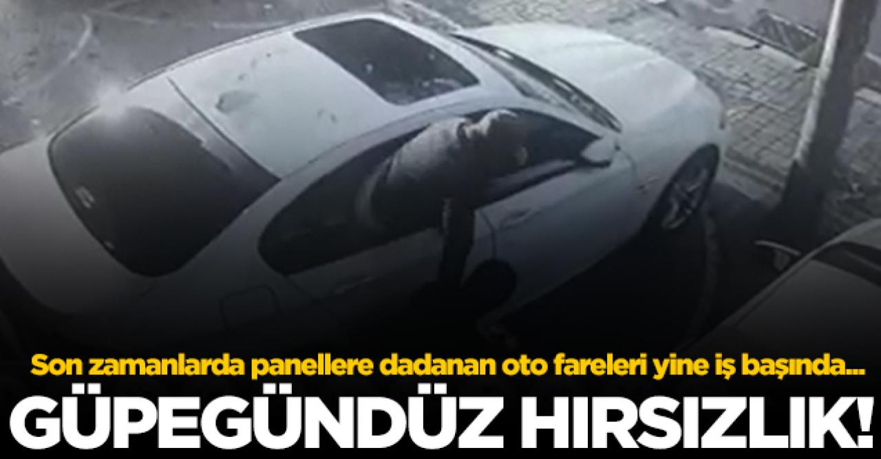 Beylikdüzü Gürpınar'da lüks aracın binlerce liralık aracın panelini çaldılar!