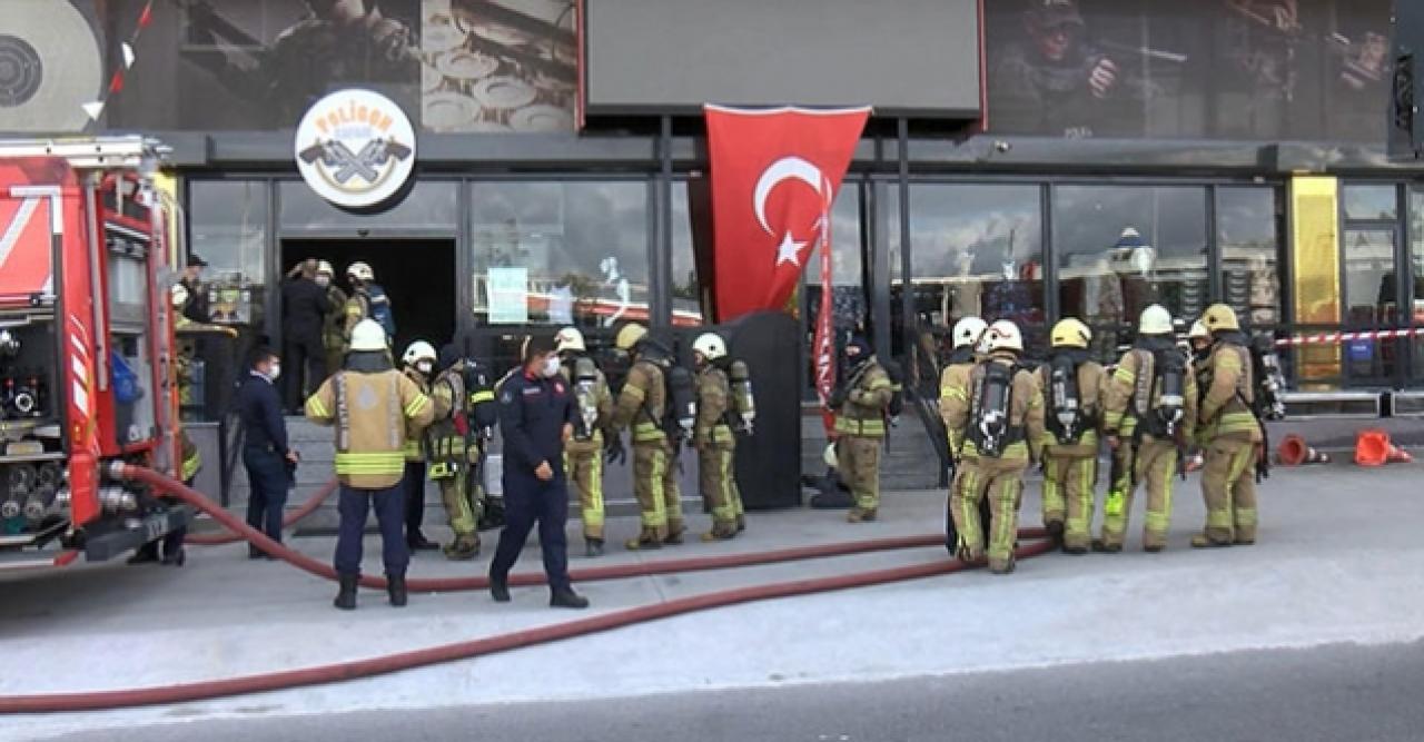 Esenler'de atış poligonunda yangın