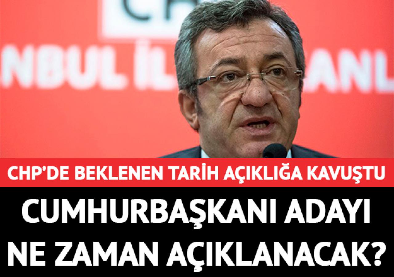 CHP cumhurbaşkanı adayını ne zaman açıklayacak? İlk cevap geldi