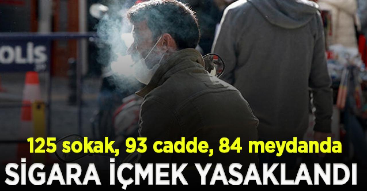 İstanbul'da 125 sokak, 93 cadde, 84 meydanda sigara içmek yasaklandı