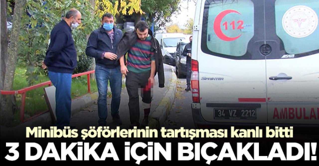 Minibüs şoförü durakta 'Neden 3 dakika önce sıraya girdin' dedi ve arkadaşını bıçakladı!