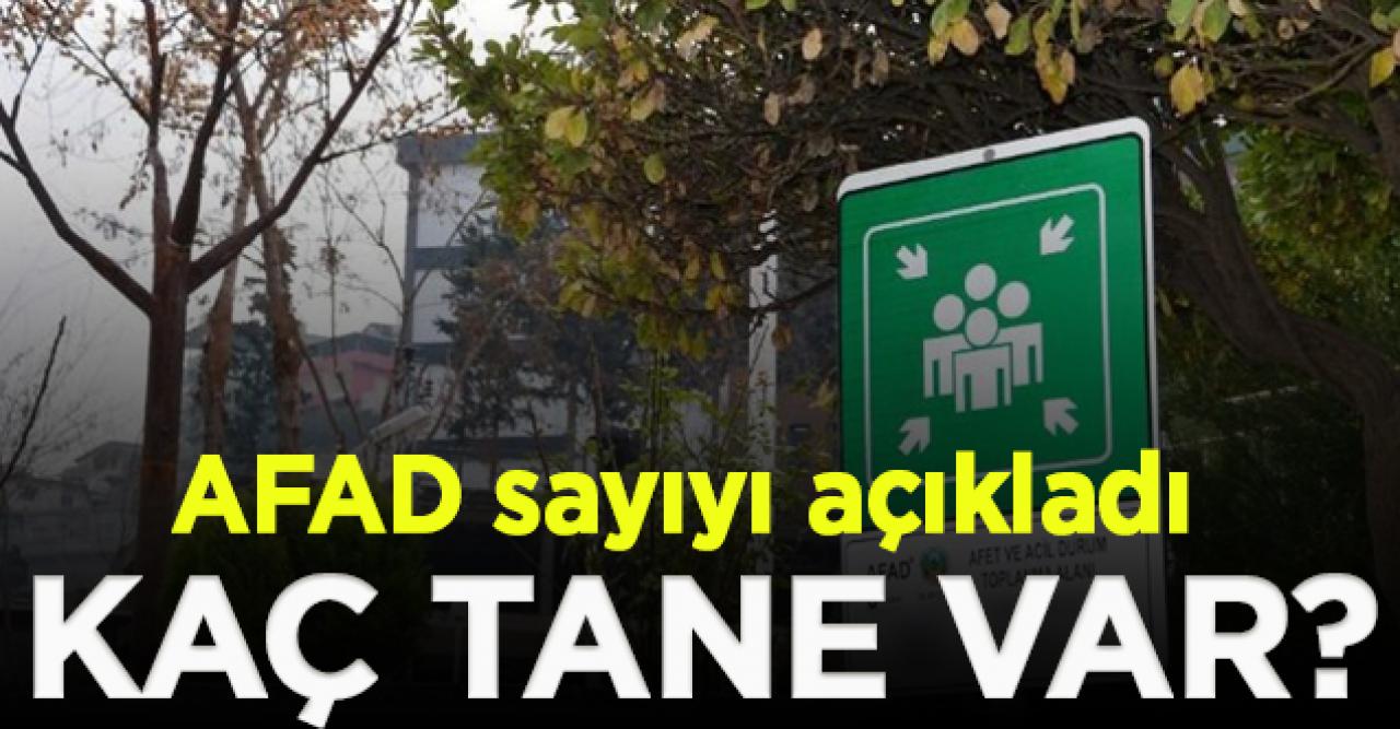 AFAD açıkladı;  İstanbul'da 3 bin 21, Türkiye genelinde ise 18 bin 910 tane var