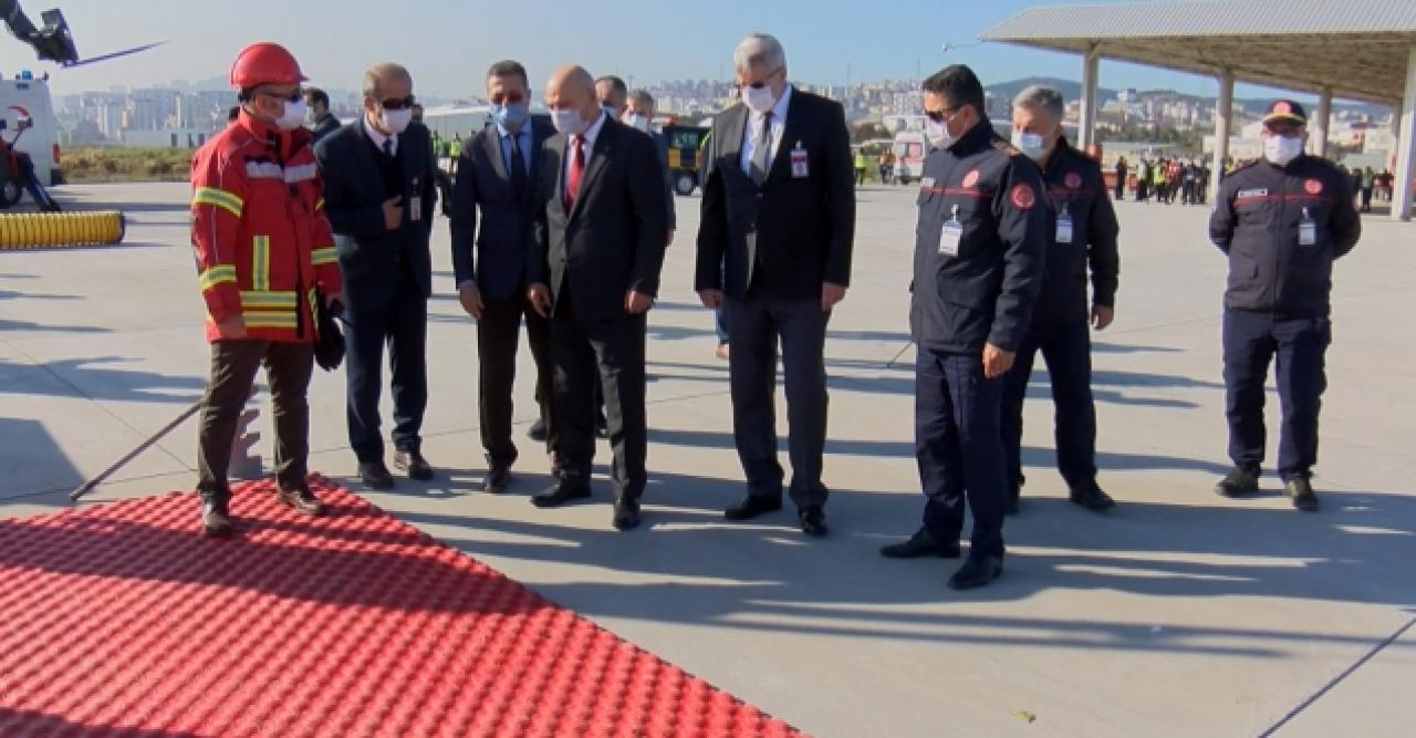 Sabiha Gökçen’de acil durum tatbikatı düzenlendi