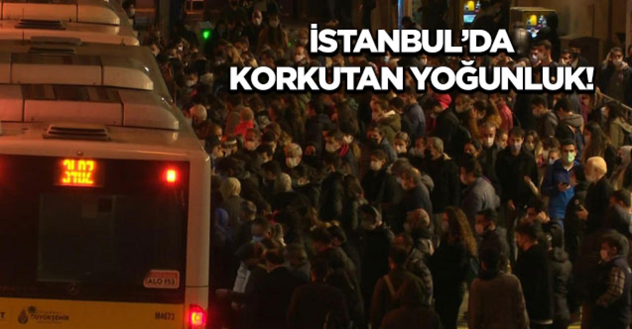 İstanbul'da toplu taşıma aracı kuyruğu korkuttu!