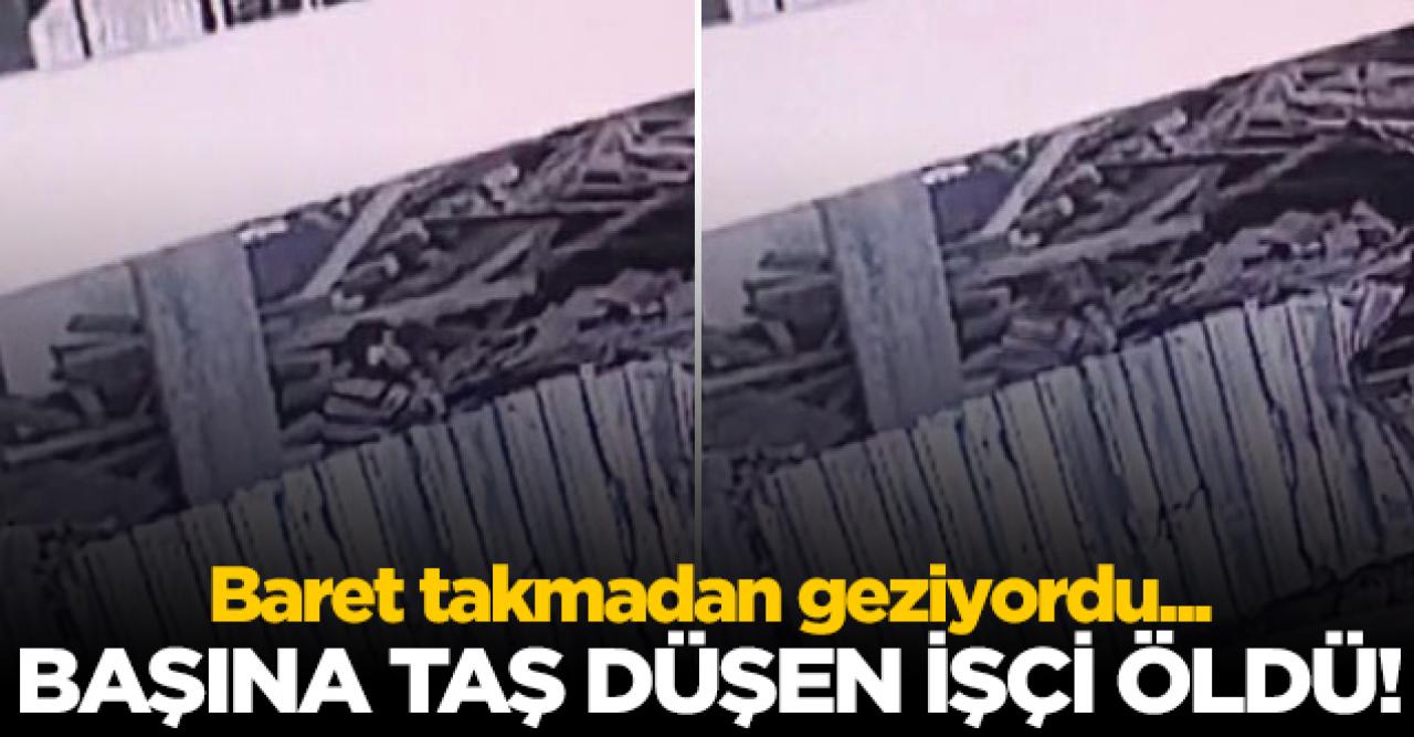 Beylikdüzü'ndeki inşatta baret takmadan gezerken başıan taş düşen işçi öldü