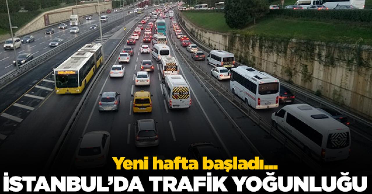 Yeni haftanın ilk gününde trafik yoğunluğu