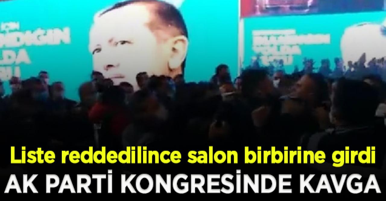 AK Parti kongresinde kavga çıktı