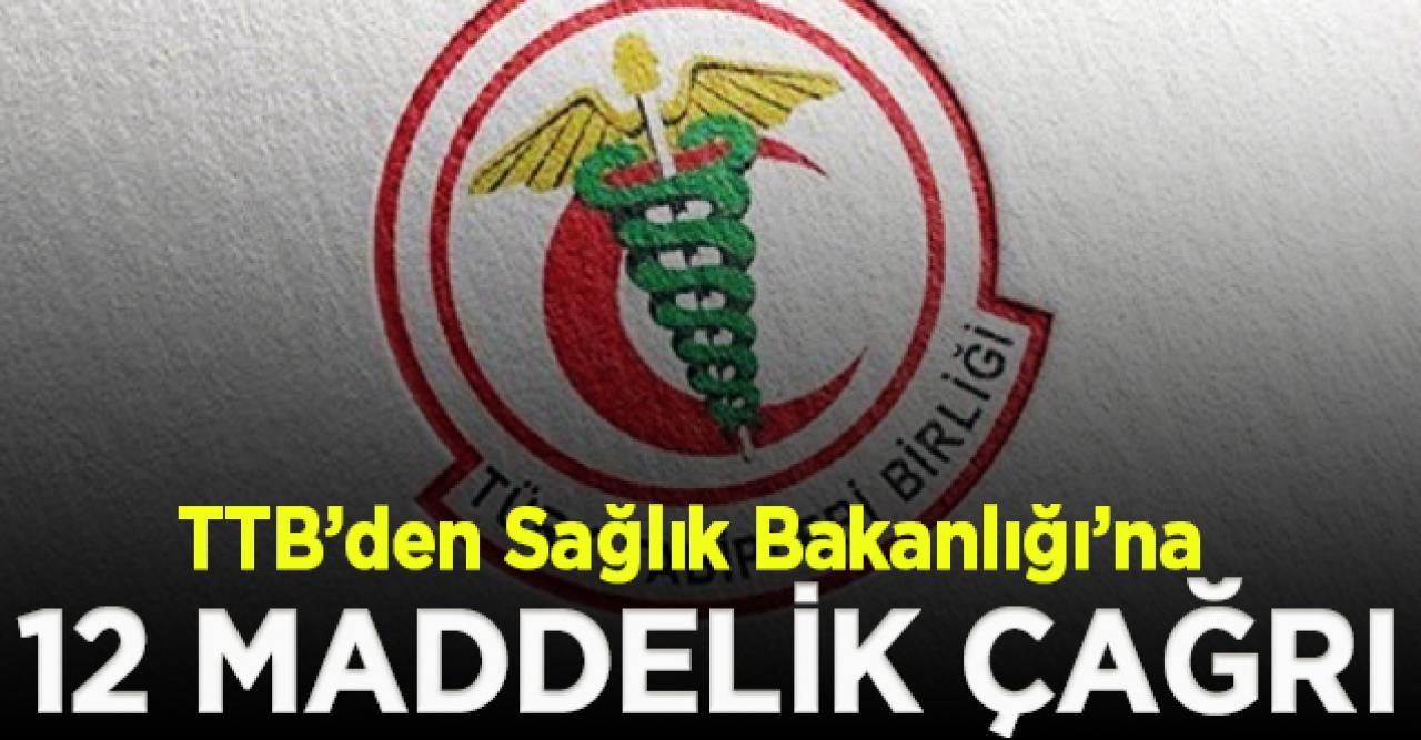 Türk Tabipleri Birliği'nden Sağlık Bakanlığı'na vaka sayılarının açıklanması için 12 maddelik çağrı