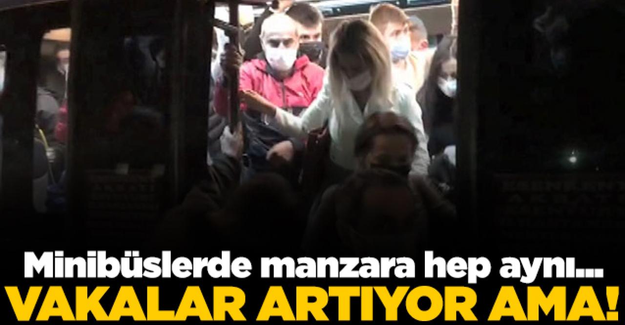 Esenyurt'ta minibüs manzarası yine aynı!