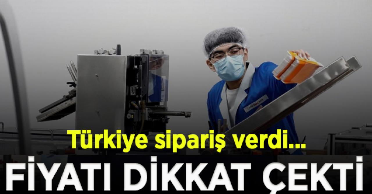 Türkiye 50 milyon doz alacak; Çin aşıının fiyatı dikkat çekti