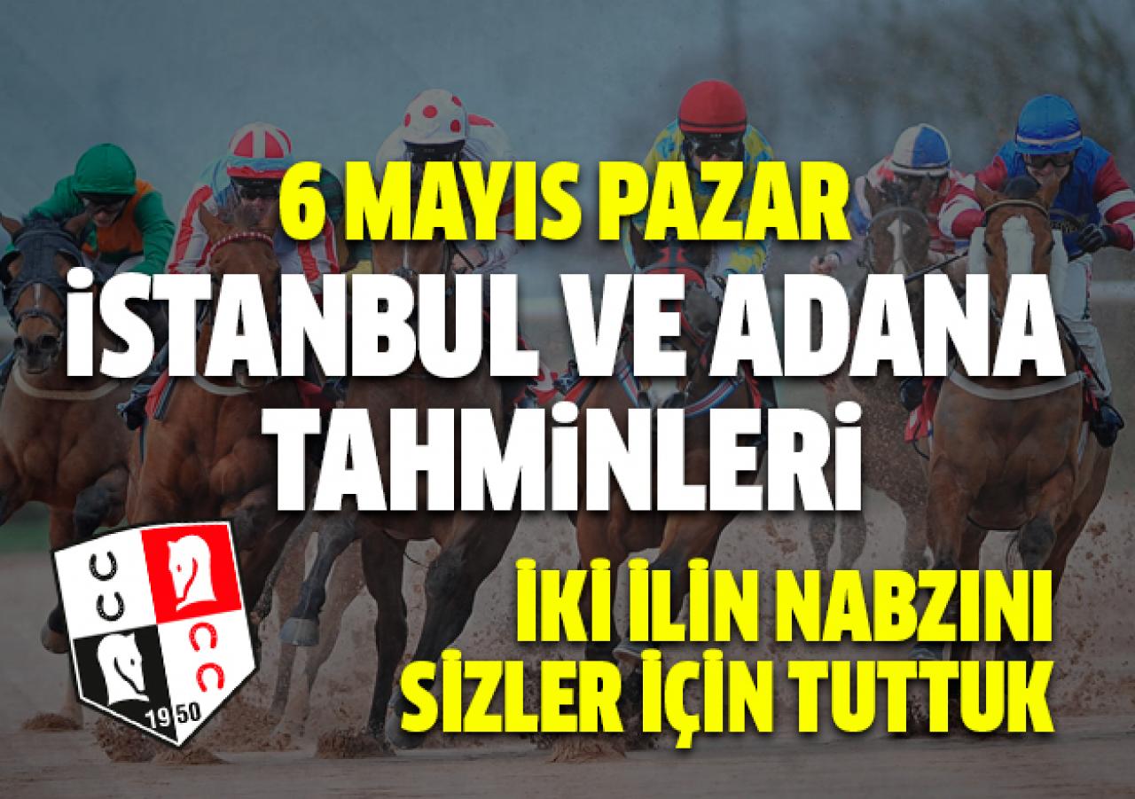 6 Mayıs 2018 Pazar İstanbul ve Adana koşuları At Yarışı Tahminleri