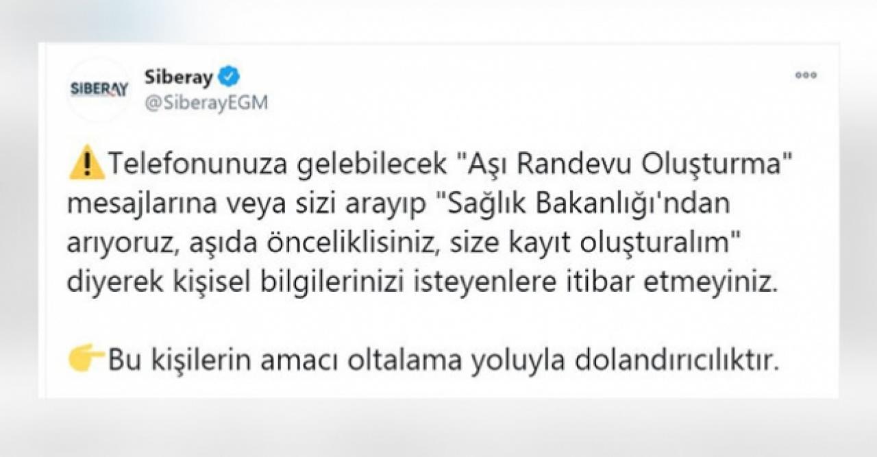 Emniyetten 'aşı' bahanesiyle dolandırıcılık uyarısı