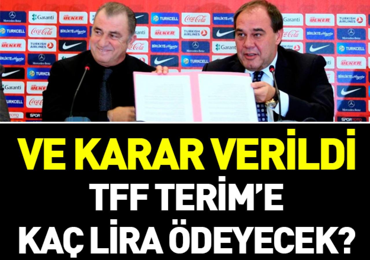 TFF Fatih Terim'e 9 milyon lira ödeyecek!