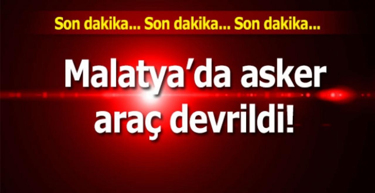 Malatya'da askeri araç devrildi: 5 asker yaralı