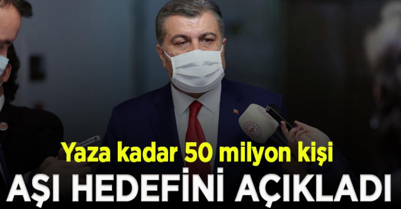 Sağlık Bakanı Koca aşı hedefini açıkladı; "Yaza kadar 50 milyon kişi"