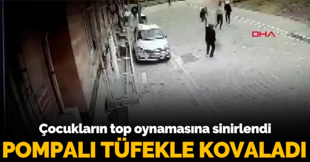 Çocukların top oynamasına sinirlenip pompalı tüfekle ateş etti