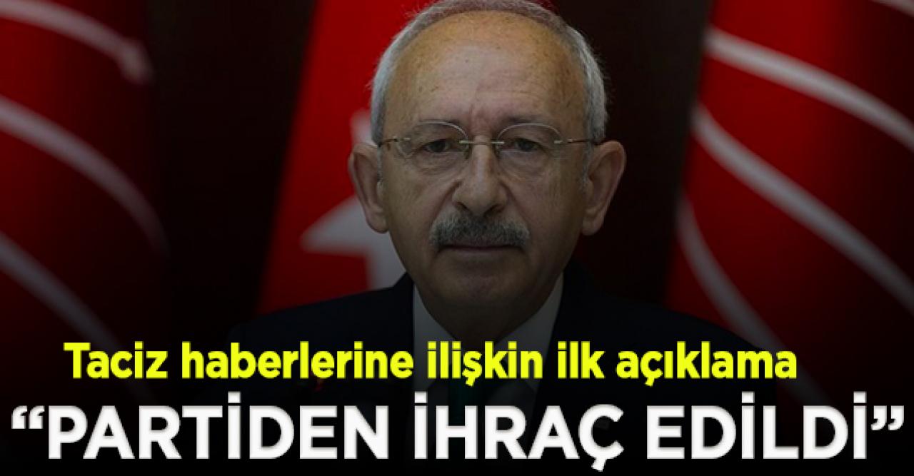 Kılıçdaroğlu'ndan parti içindeki taciz haberlerine ilişkin ilk açıklama; "Gereği yapıldı, partiden ihraç edildi"