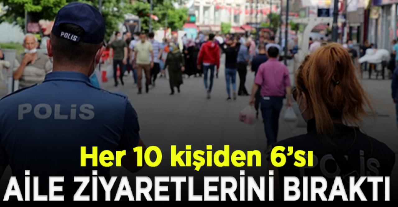 Türkiye’de her 10 kişiden 6’sı aile ziyaretlerini bıraktı