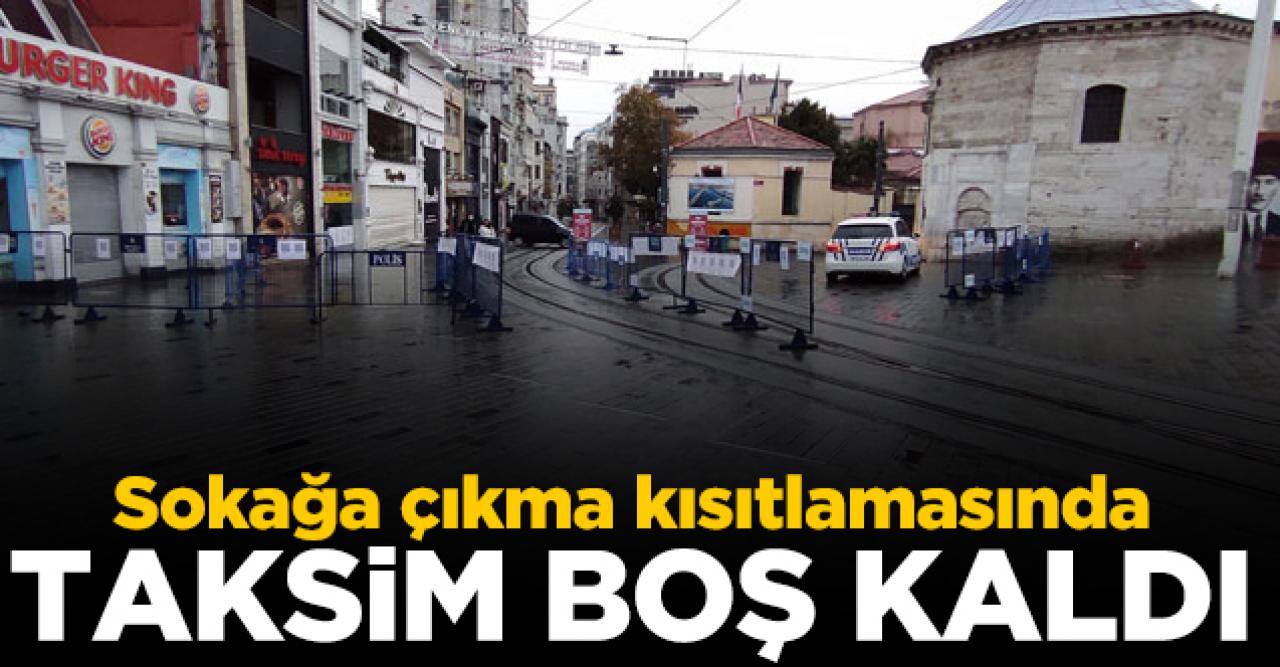 Taksim boş kaldı