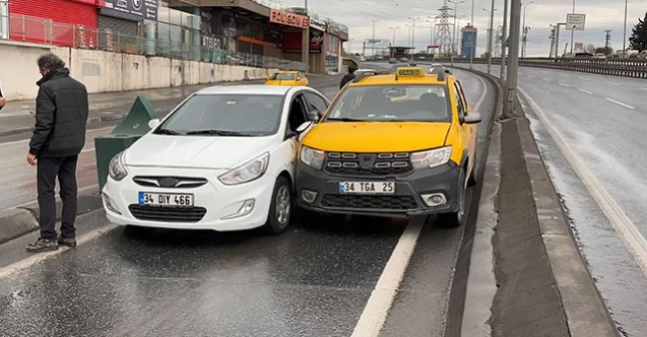 Esenyurt'ta boş yolu paylaşamayıp kaza yaptılar