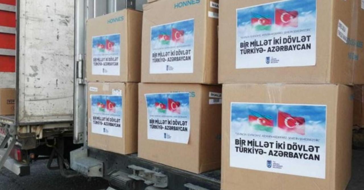 CHP'den Azerbaycan'a iki TIR'lık yardım