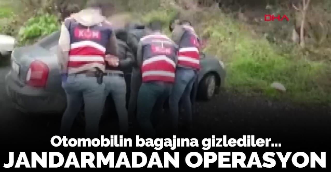 Büyükçekmece'de uyuşturucu operasyonu! Jandarma bagajda yakaladı...