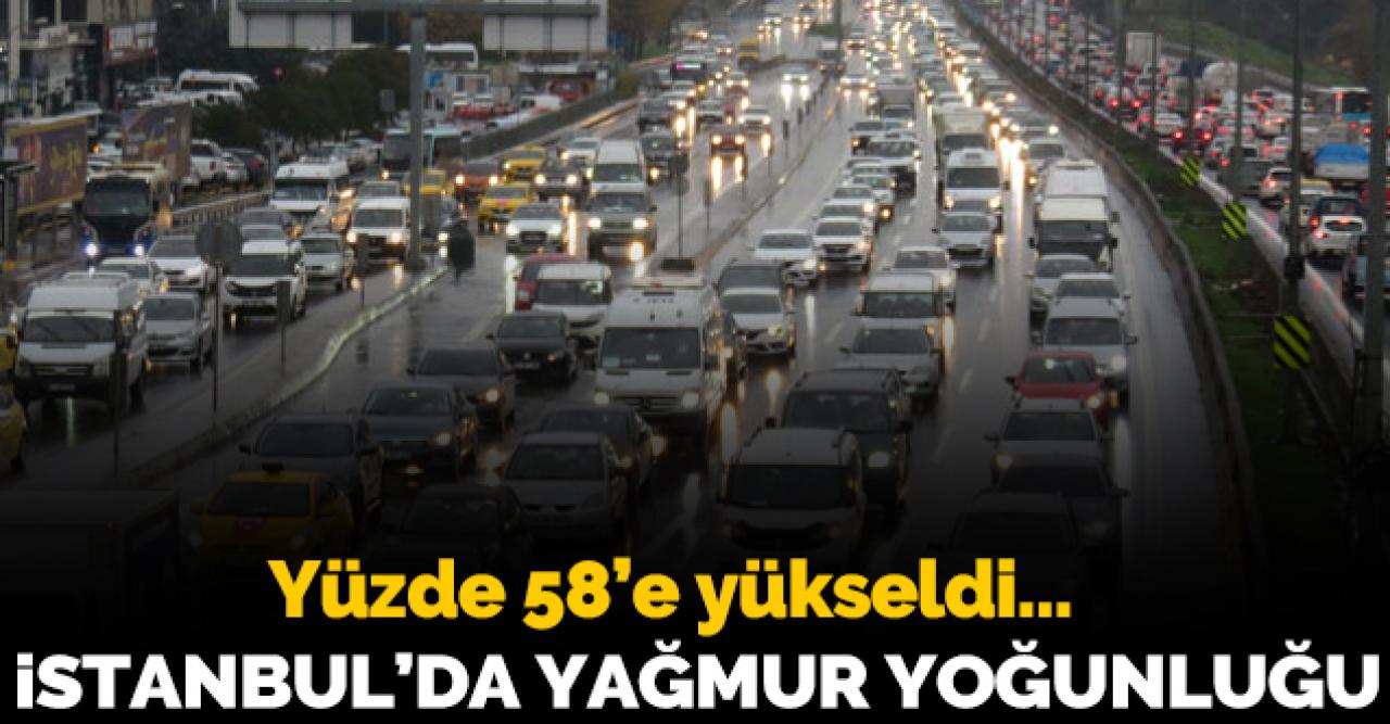 İstanbul'da yağmur yoğunluğu