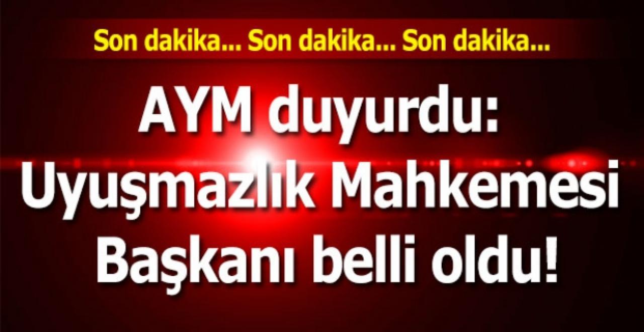 AYM duyurdu: Uyuşmazlık Mahkemesi Başkanı belli oldu!