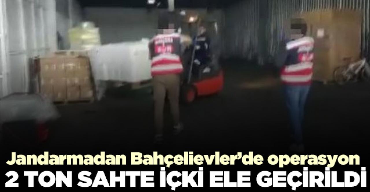 Bahçelievler'de 2 ton sahte içki ele geçirildi