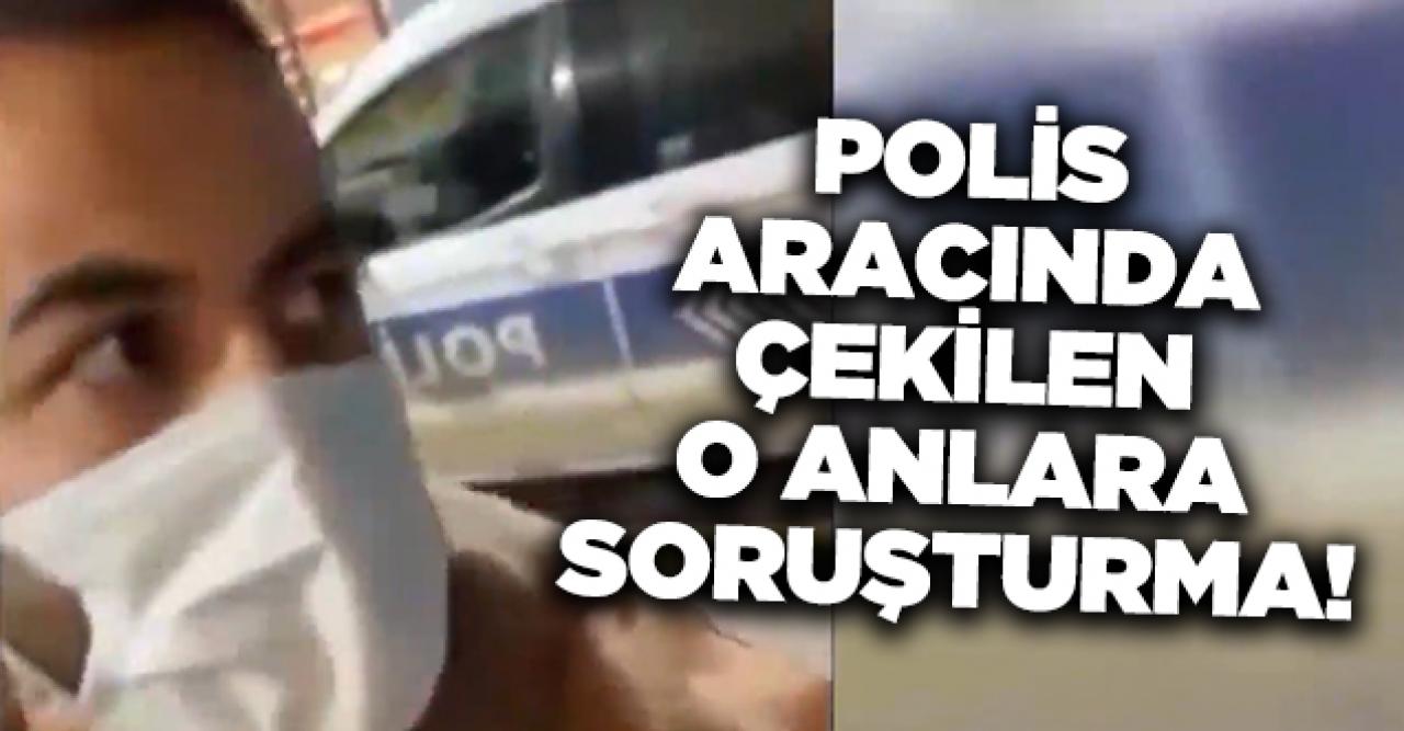 Polis aracında tartışma yaratan görüntülere inceleme