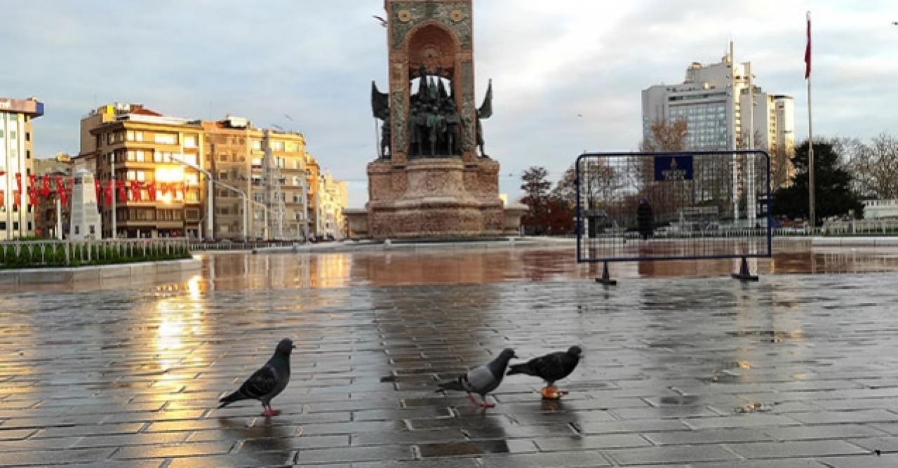 Taksim Meydanı ve İstiklal Caddesi boş kaldı