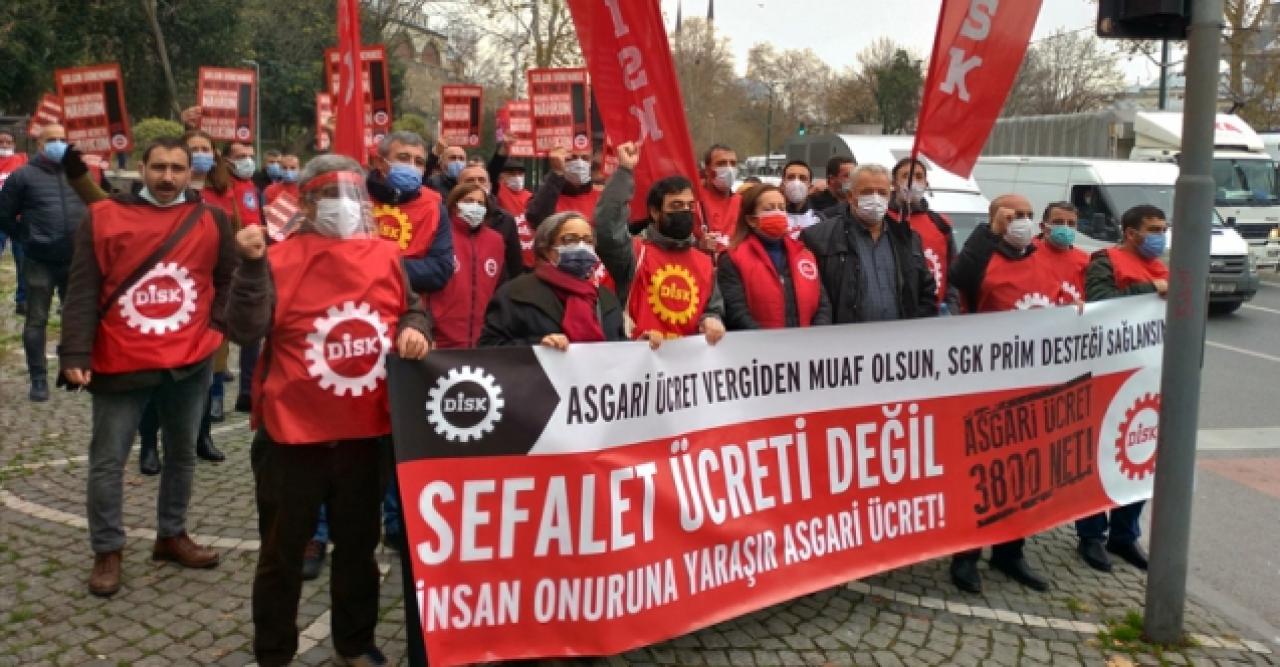 DİSK 3 bin 800 liralık asgari ücret talebini yineledi